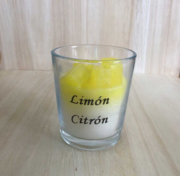 Vela vaso aroma Limón